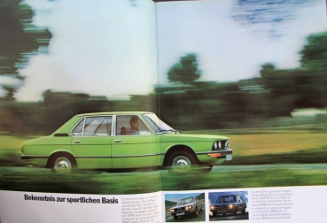 BMW 520 Modelprogram 1972 Carbrochure (6345)
